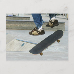 Skateboard Postkarte