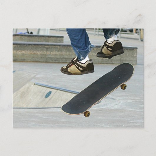 Skateboard Postkarte (Vorderseite)