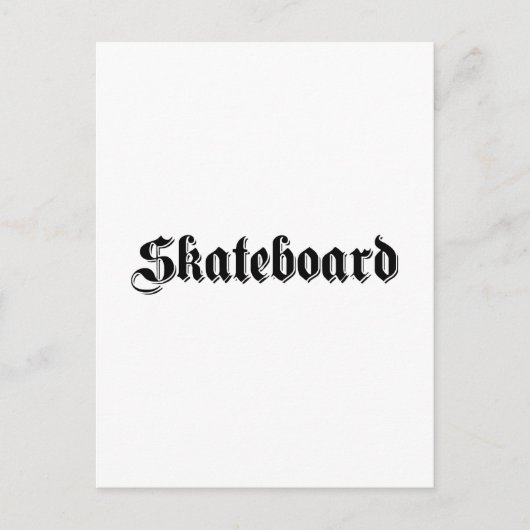 Skateboard Postkarte (Vorderseite)