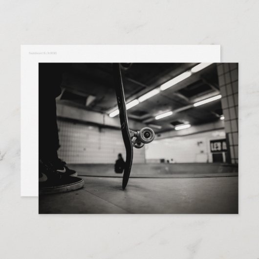 Skateboard Postkarte (Vorne/Hinten)