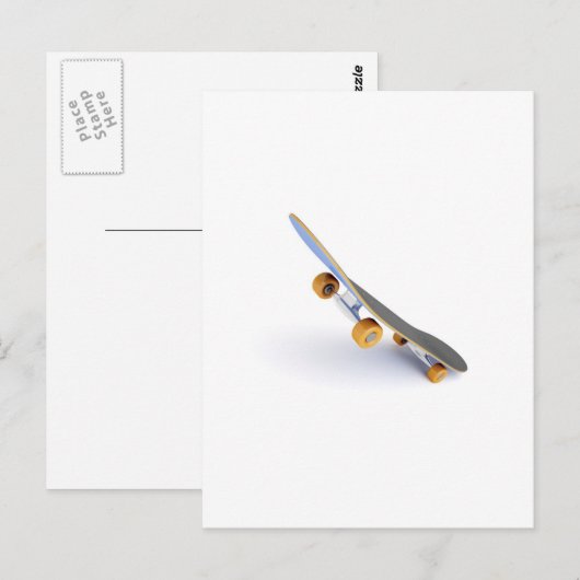 Skateboard Postkarte (Vorne/Hinten)