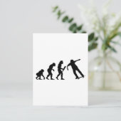 Skateboard Postkarte (Stehend Vorderseite)
