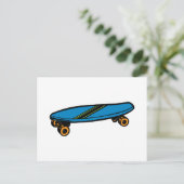 Skateboard Postkarte (Stehend Vorderseite)