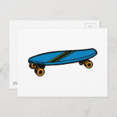 Skateboard Postkarte (Vorne/Hinten)