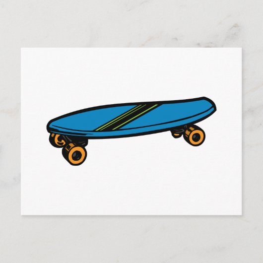 Skateboard Postkarte (Vorderseite)