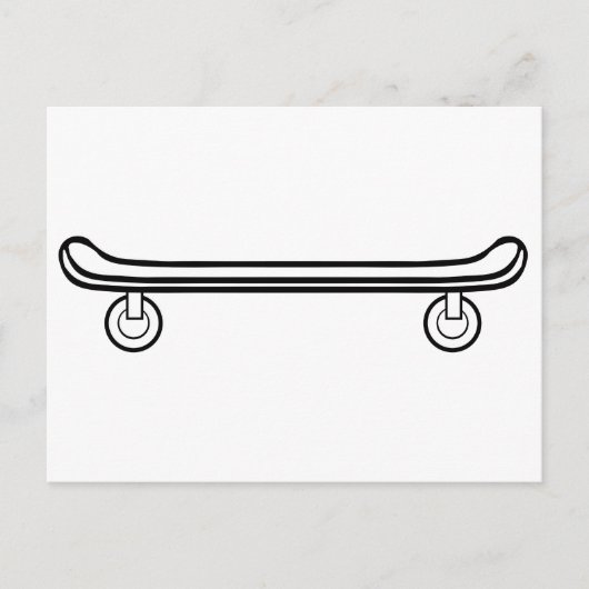 Skateboard Postkarte (Vorderseite)