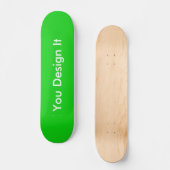 Skateboard Power Green (Vorderseite)