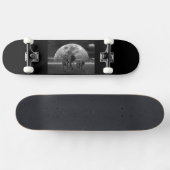 Skateboard preto Elefante (Horizontal)