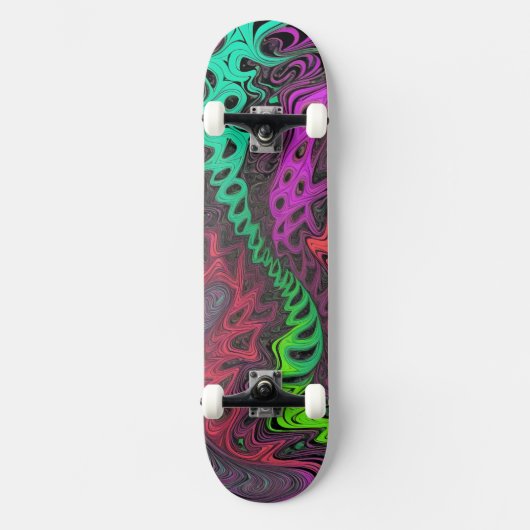 Skateboard Psicodélico - Diseño Vibrante (Vorderseite)