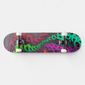 Skateboard Psicodélico - Diseño Vibrante (Horizontal)