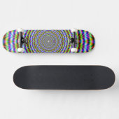 Skateboard Psychedelic Neon Ripples (Horizontal)