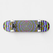 Skateboard Psychedelic Neon Ripples (Horizontal)