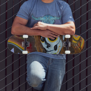 Skateboard - psychedelische Street Art