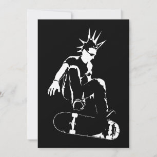 Skateboard-Punk Einladung