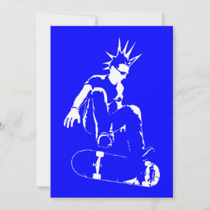 Skateboard-Punk Einladung