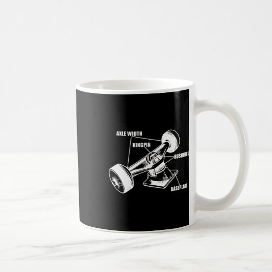 Skateboard-Räder Skating Longboard Skater Skatebo Kaffeetasse (Rechts)