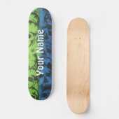 Skateboard - Rainbow Skull - Passen Sie Ihren Name (Vorderseite)