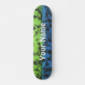 Skateboard - Rainbow Skull - Passen Sie Ihren Name (Vorne)