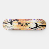Skateboard "Raven & Golden Skies" (Horizontal)