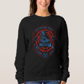 Skateboard Rebel for Skateboarder Retro Distressed Sweatshirt (Vorderseite)