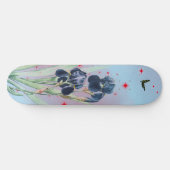 Skateboard RED STARS BLUE IRIS (Horizontal)