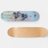 Skateboard RED STARS BLUE IRIS (Horizontal)
