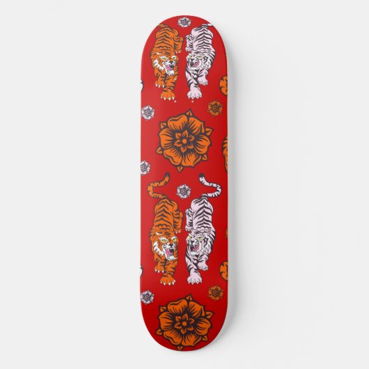 Skateboard Red Tigers (Vorderseite)