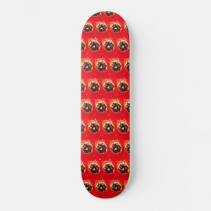 Skateboard Red Tulip