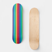 Skateboard Regenbogen Streifen HAMbWG (Vorderseite)
