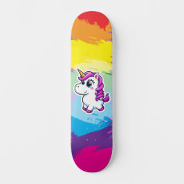 Skateboard-Regenbogeneinhorn Skateboard