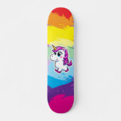 Skateboard-Regenbogeneinhorn Skateboard (Vorne)