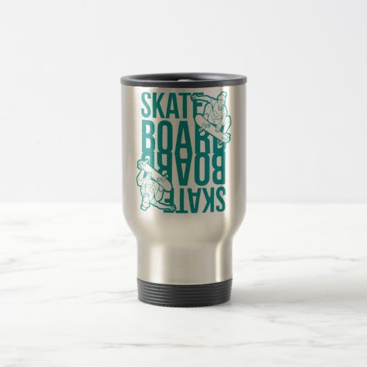 skateboard  reisebecher (Mittel)