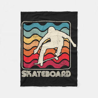 Skateboard Retro Vintage Skateboarding Skateboarde Fleecedecke