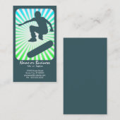 Skateboard : Retrostrahlen: Visitenkarte (Vorne/Hinten)