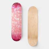 Skateboard - Rosa Herzen Sparkle (Vorderseite)