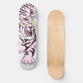 Skateboard Rosa Tiger (Vorderseite)