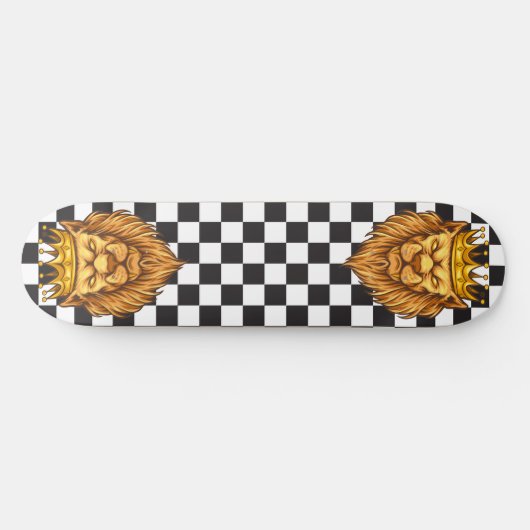 Skateboard Rustic Lion King Crown (Horizontal)