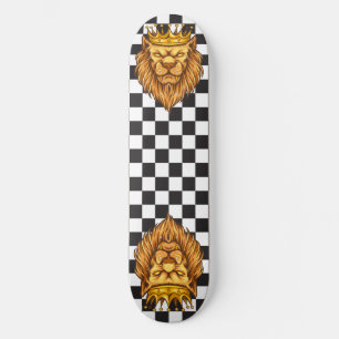 Skateboard Rustic Lion King Crown