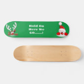 Skateboard Santa and Rentier (Horizontal)