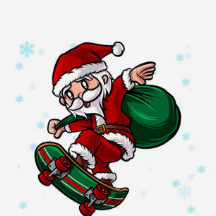 Skateboard Santa T-Shirt