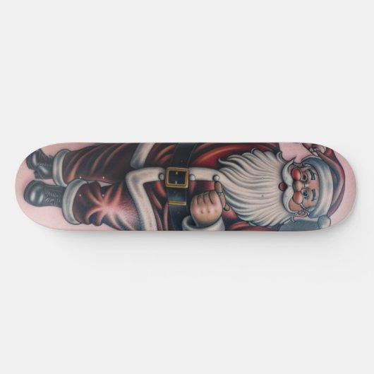 Skateboard Santa Tattoo 1 (Horizontal)