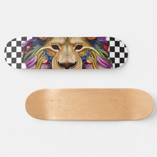 Skateboard Schachtelhintere Coole Sweet Lion Eyes (Horizontal)