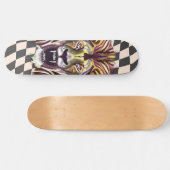 Skateboard Scheckte Retro Gold Löwe Augen (Horizontal)