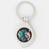 Skateboard Schlüsselanhänger (Vorderseite)