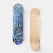 Skateboard-Schmetterlings-Blau Skateboard (Vorderseite)