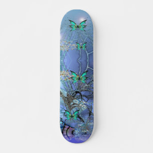 Skateboard-Schmetterlings-Blau Skateboard
