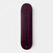 Skateboard Schwarz mit rosa Linien HAMbWG (Vorne)