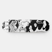 SKATEBOARD, SCHWARZ UND WEISS SKATEBOARD (Horizontal)