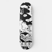 SKATEBOARD, SCHWARZ UND WEISS SKATEBOARD (Vorderseite)