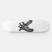 Skateboard - Schwarz-Weiß-Adler (Horizontal)